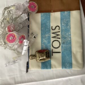 Assortment of Goodies, vintage TOMS pencil bag, Star Wars.